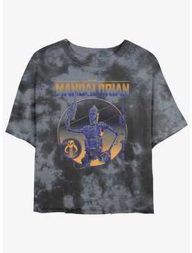 Star Wars The Mandalorian Court of Owls Tie-Dye Womens Crop T-Shirt, , hi-res