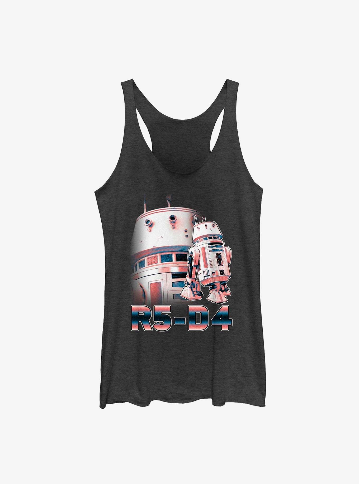 Star Wars The Mandalorian Droid R5-D4 Womens Tank Top, BLK HTR, hi-res
