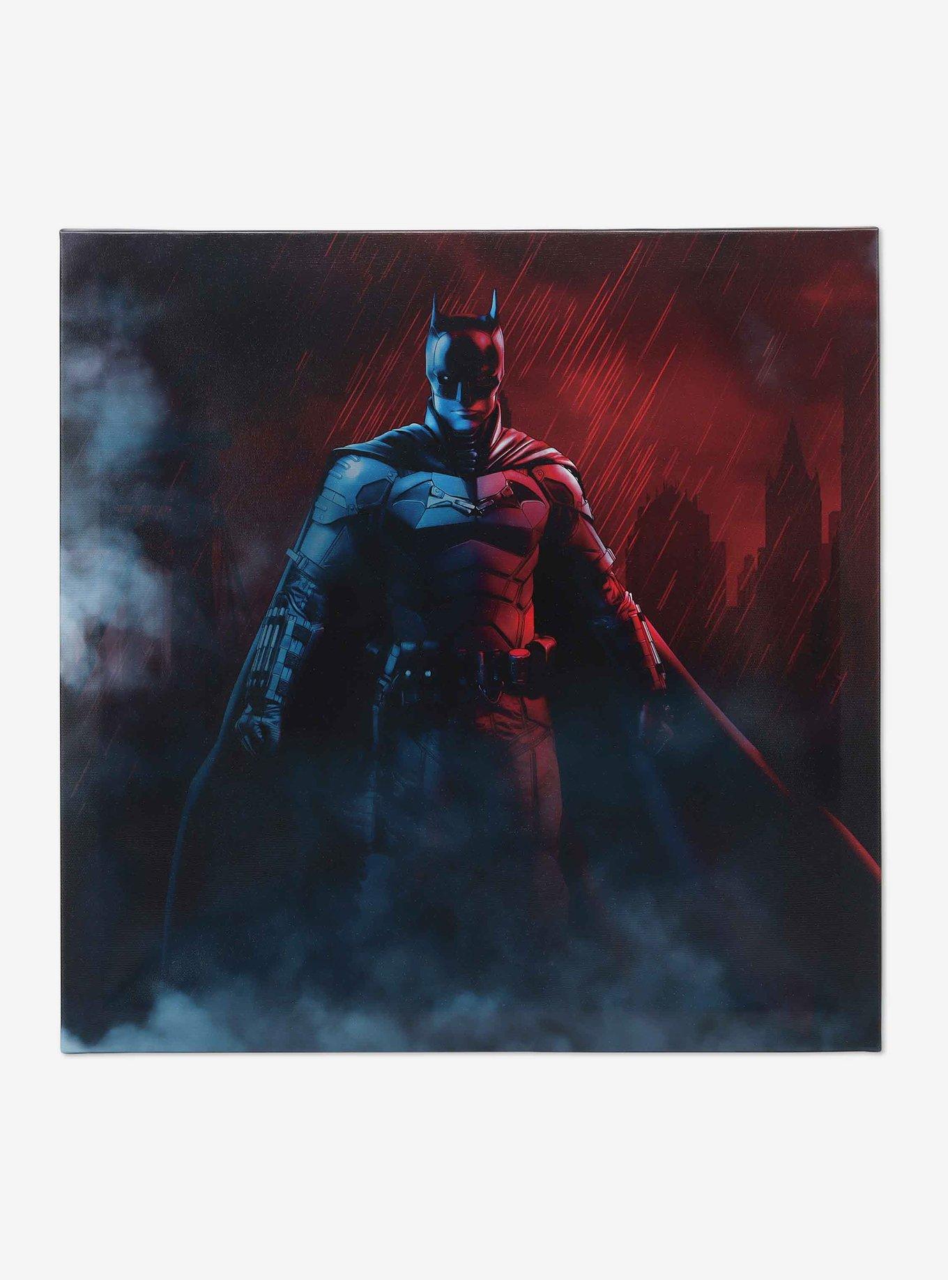 DC Comics The Batman Rain Scene Canvas Wall Decor, , hi-res