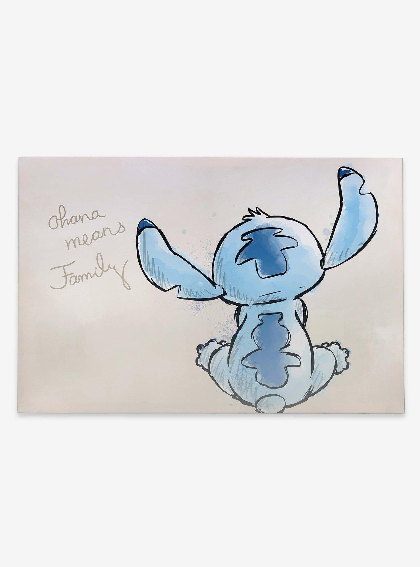 Disney Lilo & Stitch Back View Ohana Means Family Canvas Wall Decor, , hi-res