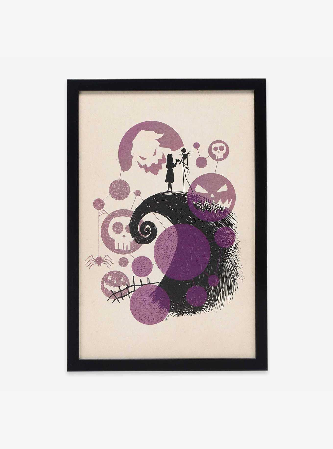 The Nightmare Before Christmas Spiral Hill Framed Wood Wall Decor, , hi-res