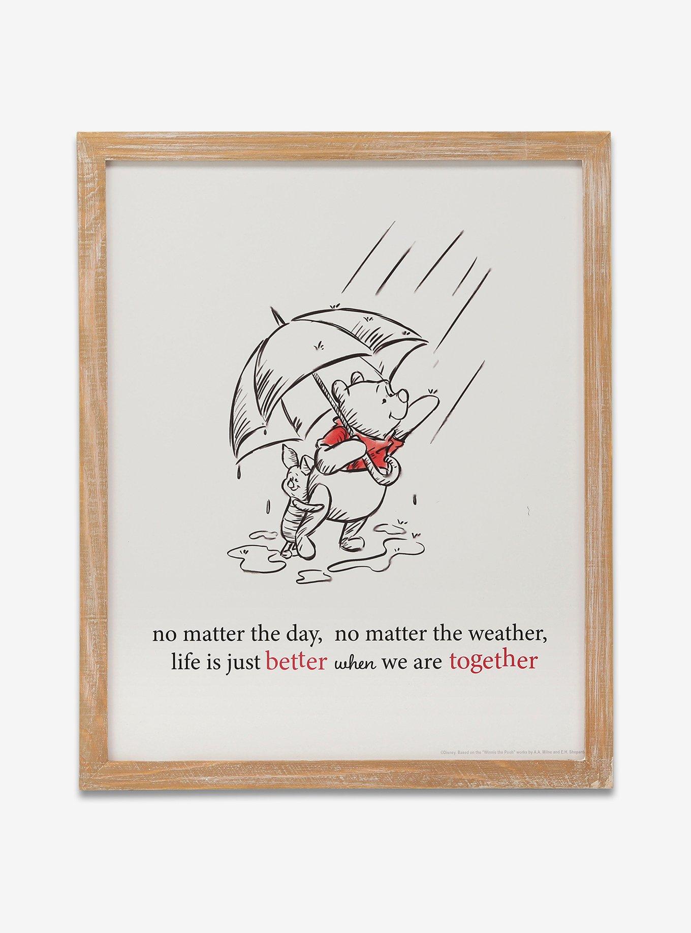 Disney Winnie The Pooh Better Together Framed Wood Wall Decor, , hi-res