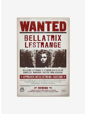 Plus Size Harry Potter Bellatrix Lestrange Wanted Poster Wood Wall Decor, , hi-res