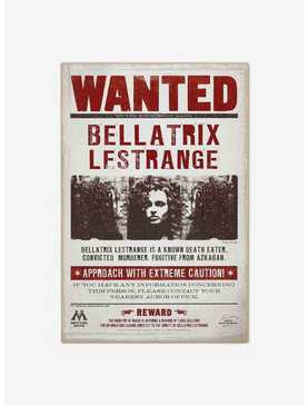 Harry Potter Bellatrix Lestrange Wanted Poster Wood Wall Decor, , hi-res