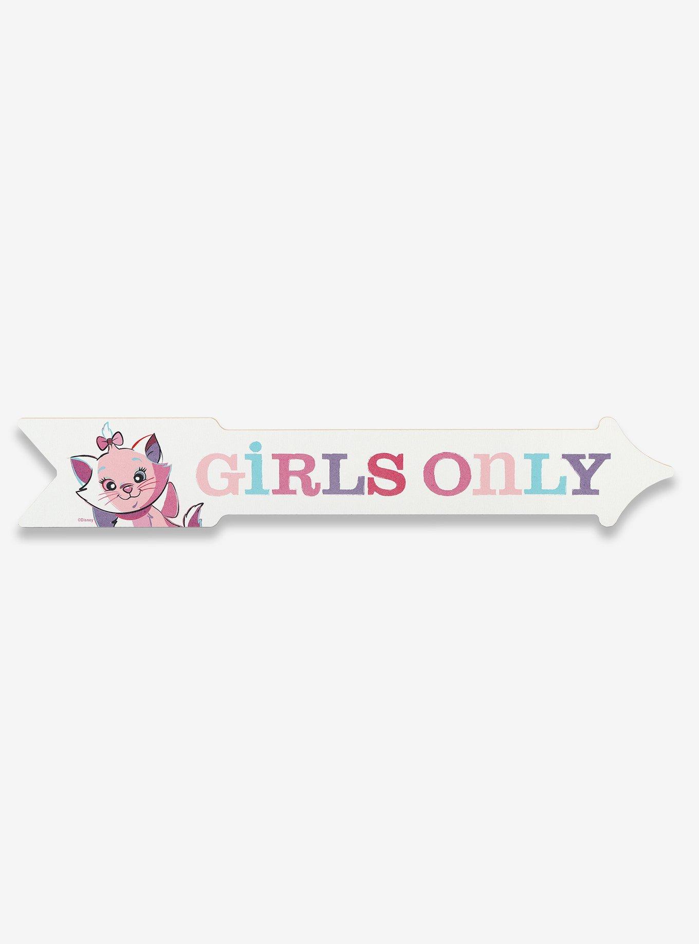 Disney The Aristocats Girls Only Arrow Wood Wall Decor, , hi-res