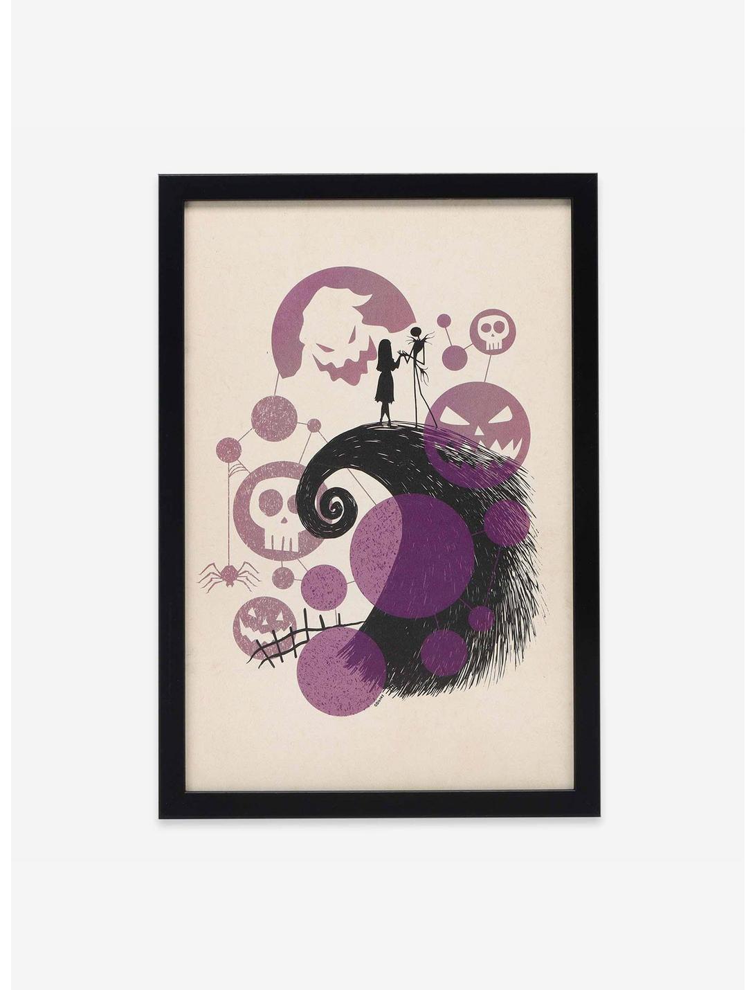 The Nightmare Before Christmas Spiral Hill Framed Wood Wall Decor, , hi-res