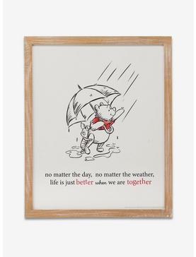 Plus Size Disney Winnie The Pooh Better Together Framed Wood Wall Decor, , hi-res