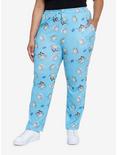 Pokémon Water Type Evolutions Allover Print Women's Plus Sized Sleep Pants - BoxLunch Exclusive, LIGHT BLUE, hi-res
