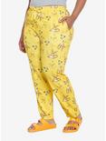 Pokémon Electric Type Evolutions Allover Print Women's Plus Sized Sleep Pants - BoxLunch Exclusive, LIGHT YELLOW, hi-res