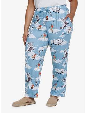 Avatar: The Last Airbender Appa & Aang Allover Print Plus Size Sleep Pants - BoxLunch Exclusive, , hi-res