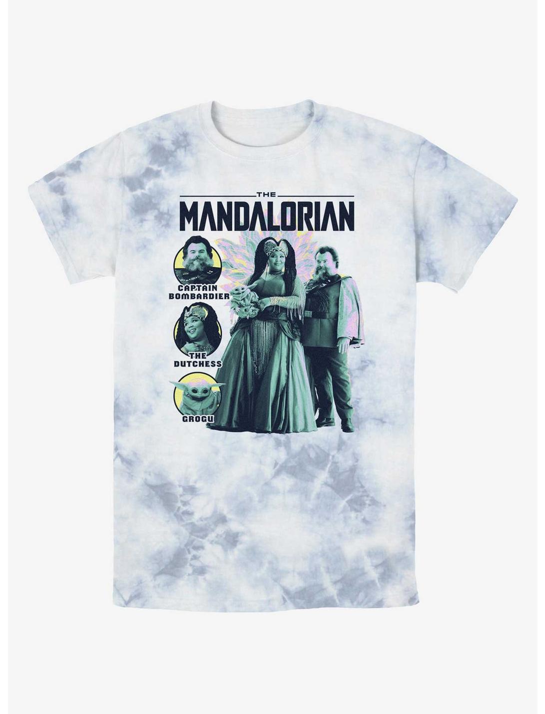 Star Wars The Mandalorian The Captain and The Dutchess Tie-Dye T-Shirt, WHITEBLUE, hi-res