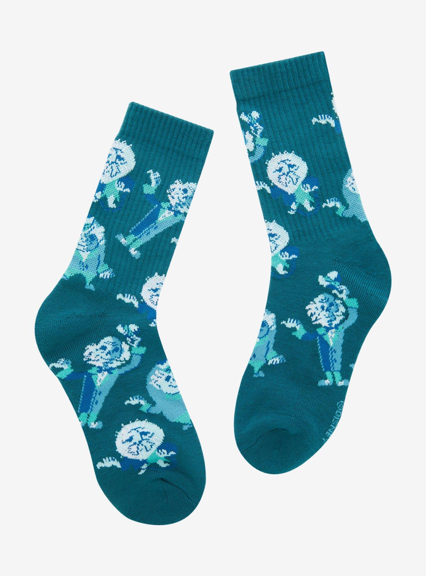 Disney Haunted Mansion Hitchhiking Ghosts Allover Print Crew Socks - BoxLunch Exclusive , , hi-res