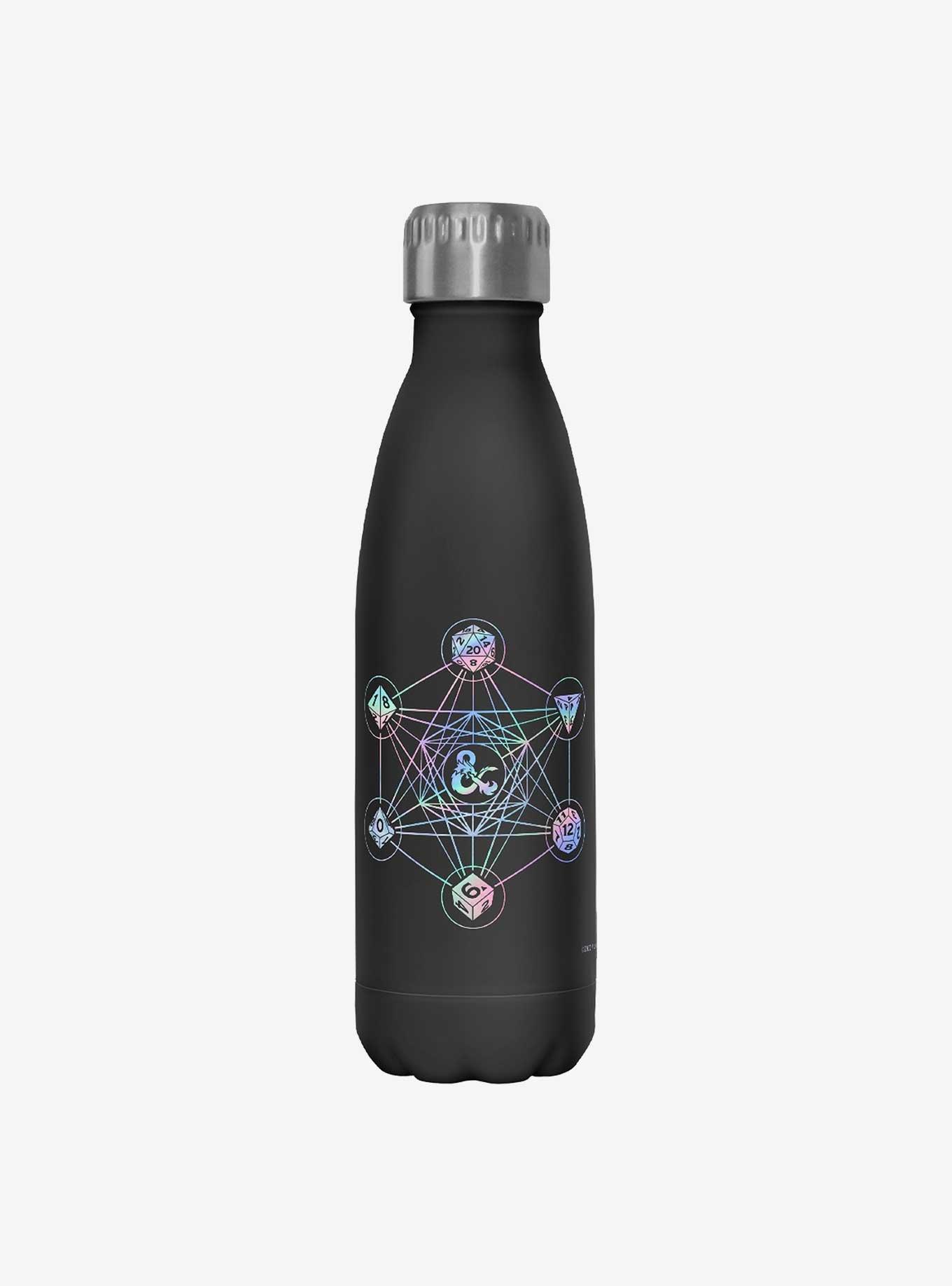Dungeons & Dragons 6 Die Geometric Logo Water Bottle, , hi-res