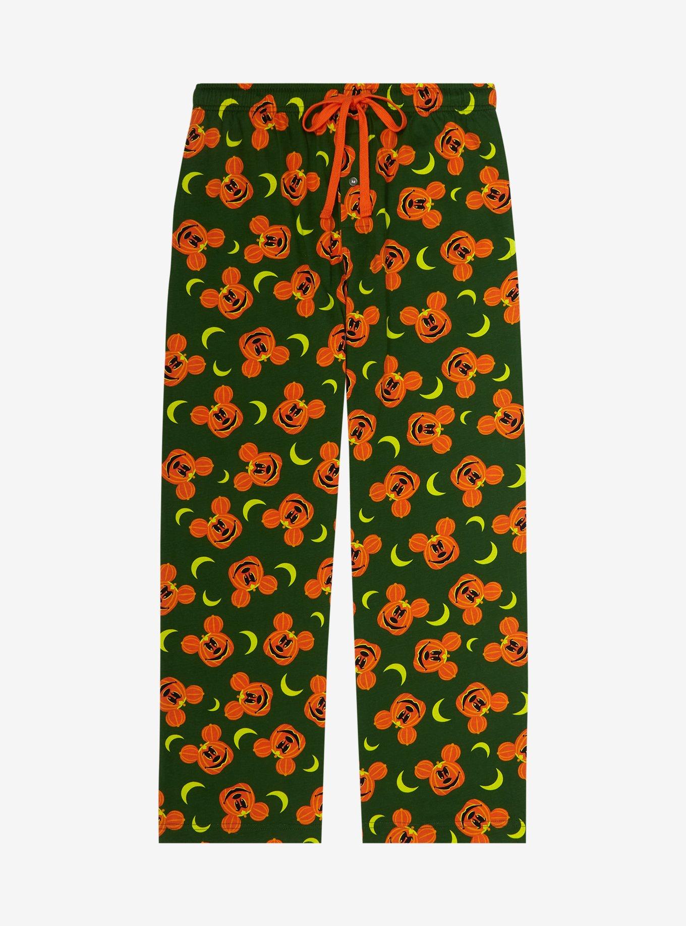 Just Love Women's Plush Pajama Pants - Cozy Lounge Sleepwear (Black -  Halloween Pumpkin, 2X)