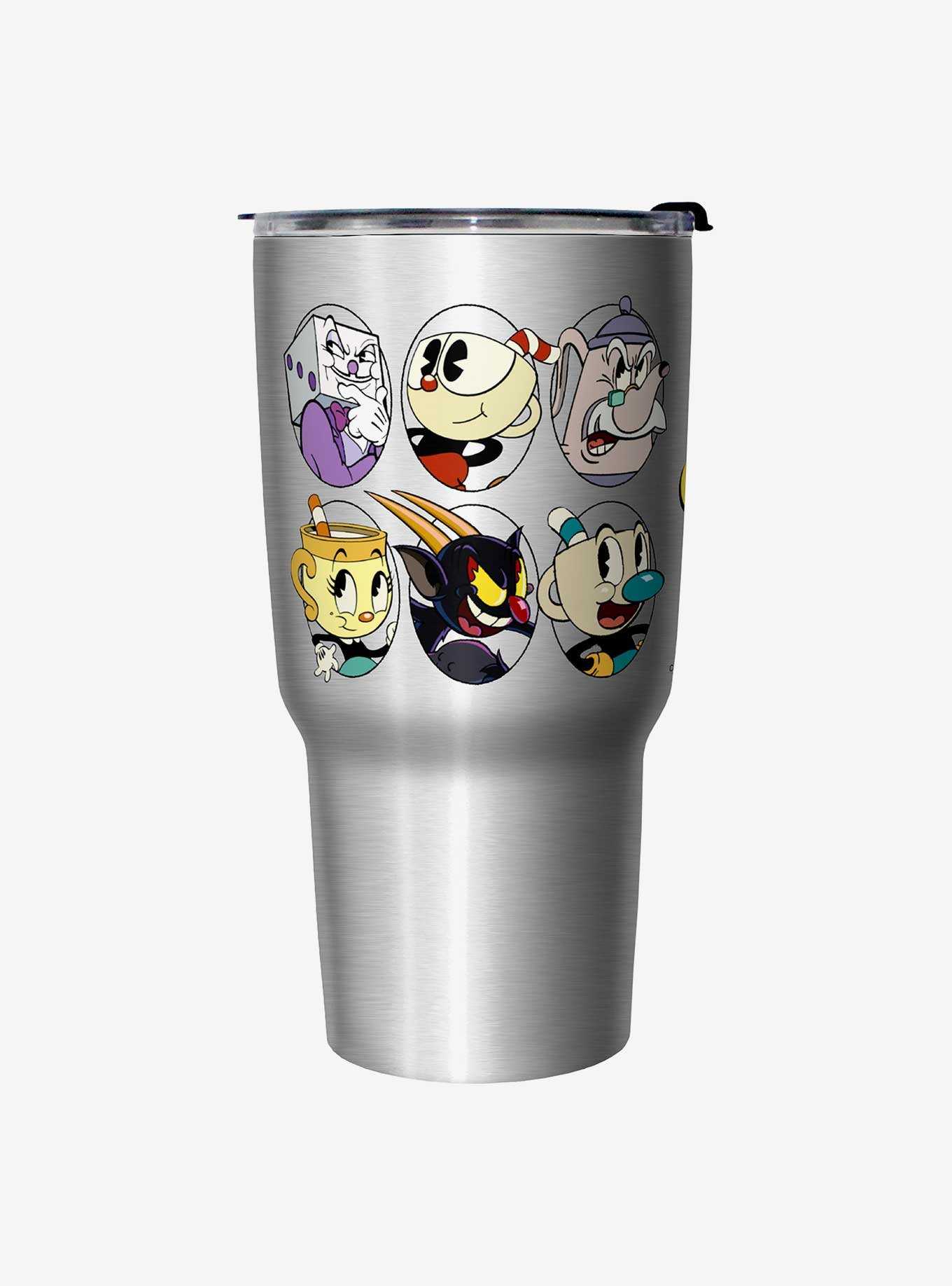 Cuphead: The Delicious Last Course Character Badges Travel Mug, , hi-res