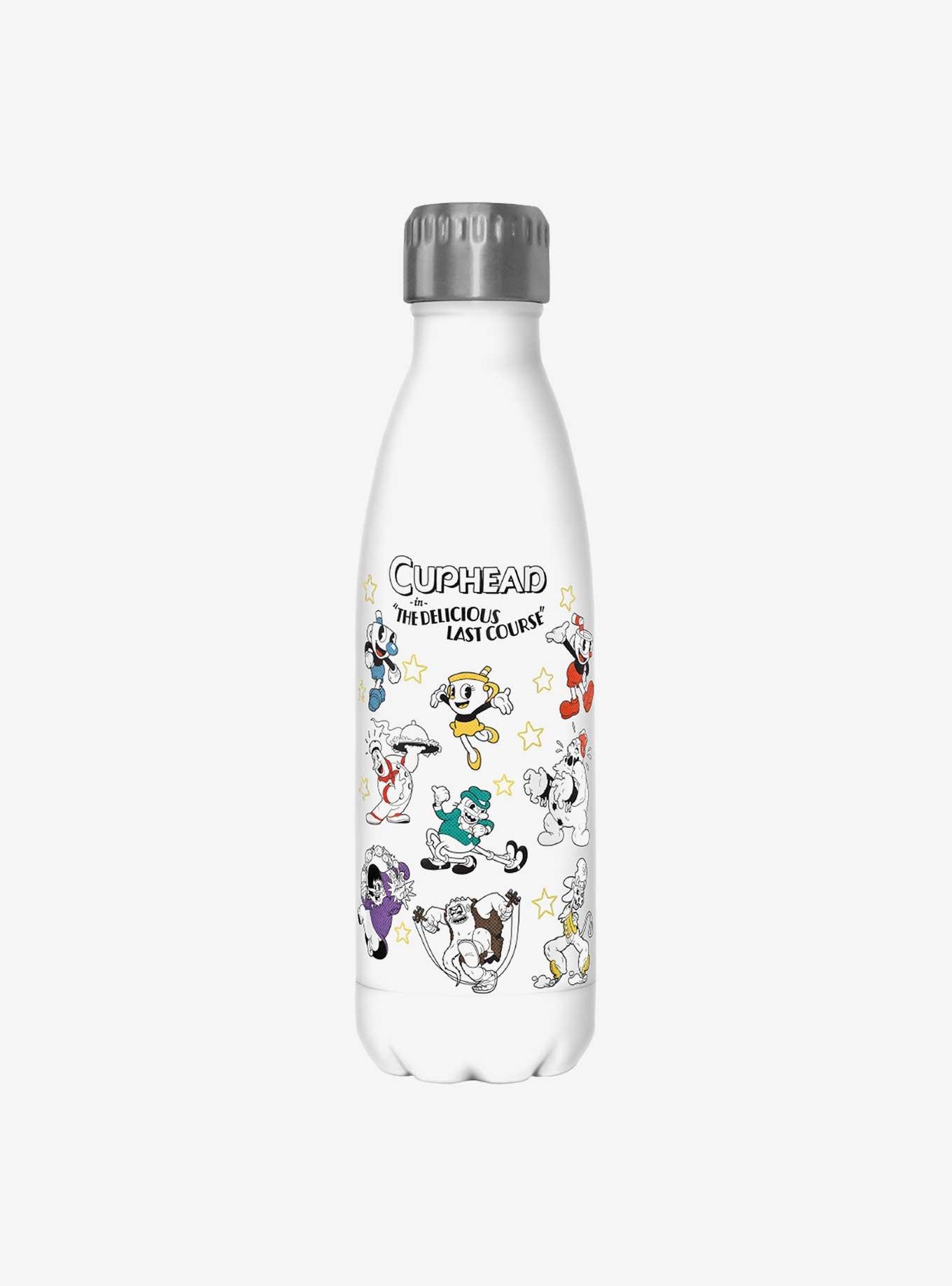 Cuphead: The Delicious Last Course Character Line Up Water Bottle 