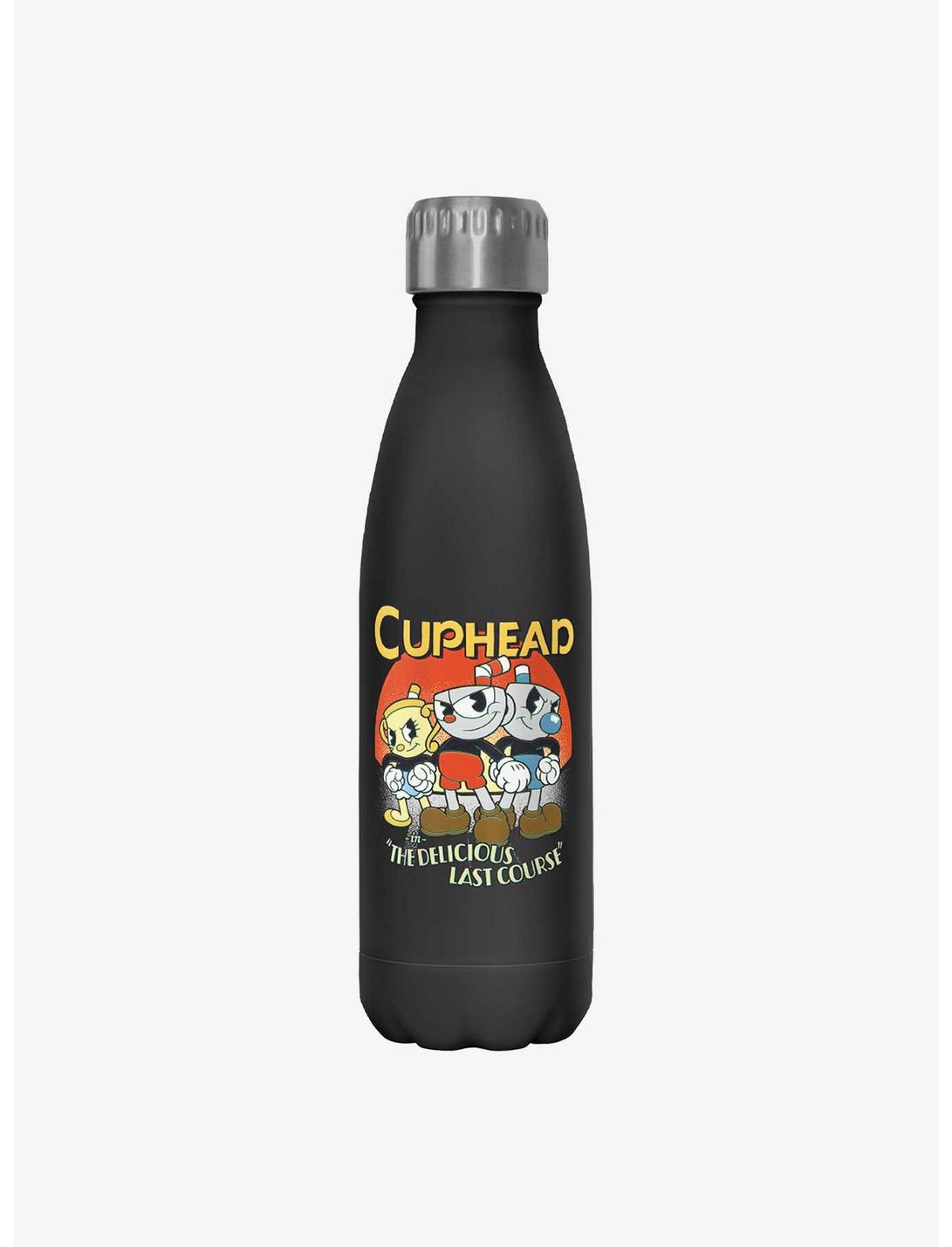 Cuphead: The Delicious Last Course Tricupfecta Cuphead, Ms. Chalice, and Mugman Water Bottle, , hi-res