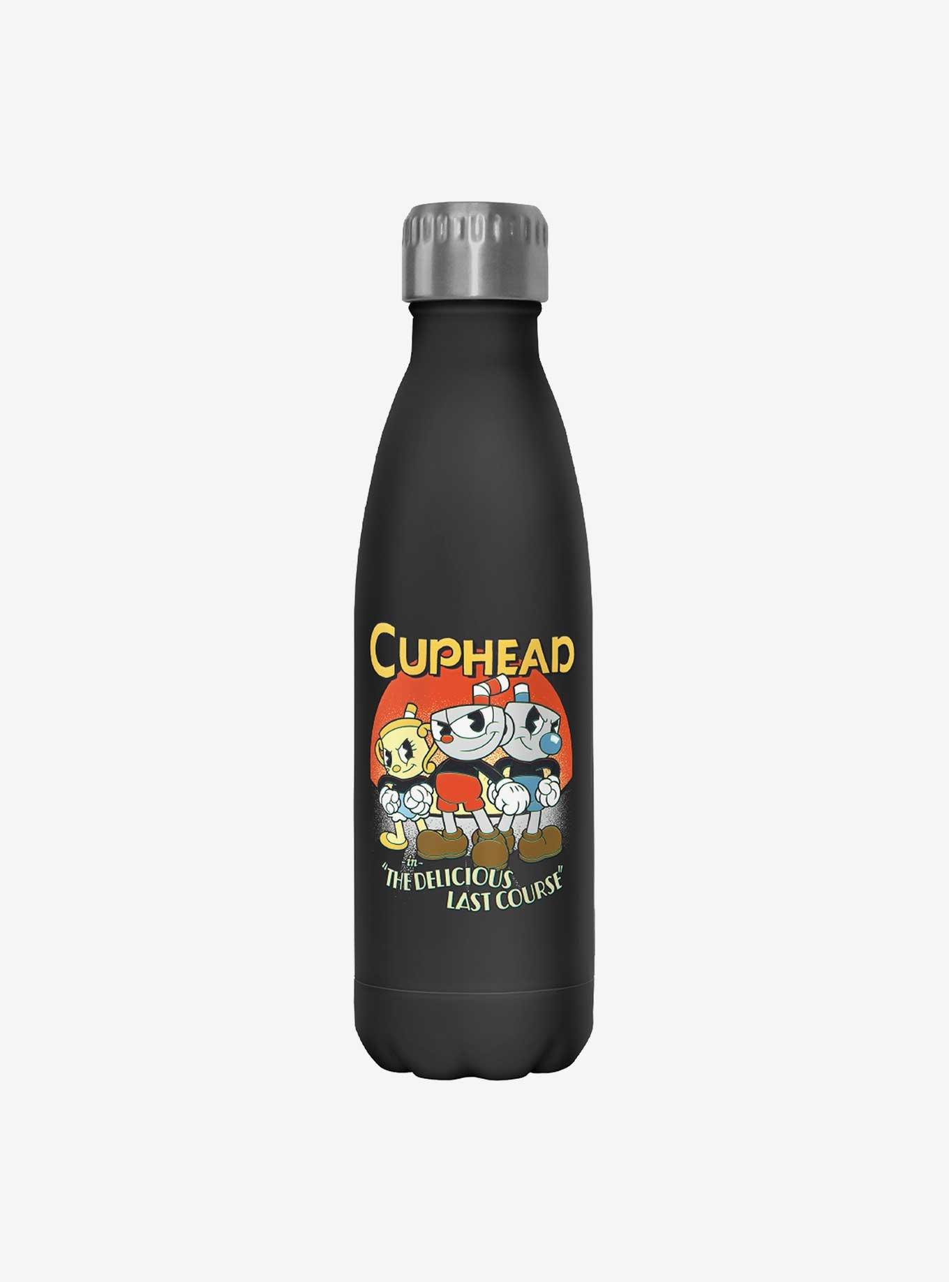 Cuphead: The Delicious Last Course Tricupfecta Cuphead, Ms. Chalice, and Mugman Water Bottle, , hi-res