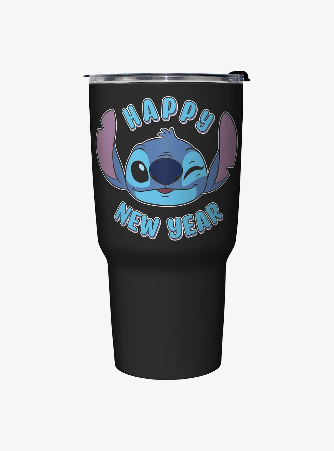 Disney Lilo & Stitch Happy New Year Stitch Wink Travel Mug, , hi-res