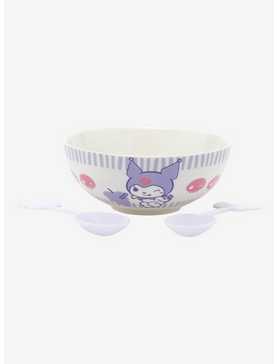 Kuromi Cereal Bowl & Color-Changing Spoons Set Hot Topic Exclusive, , hi-res