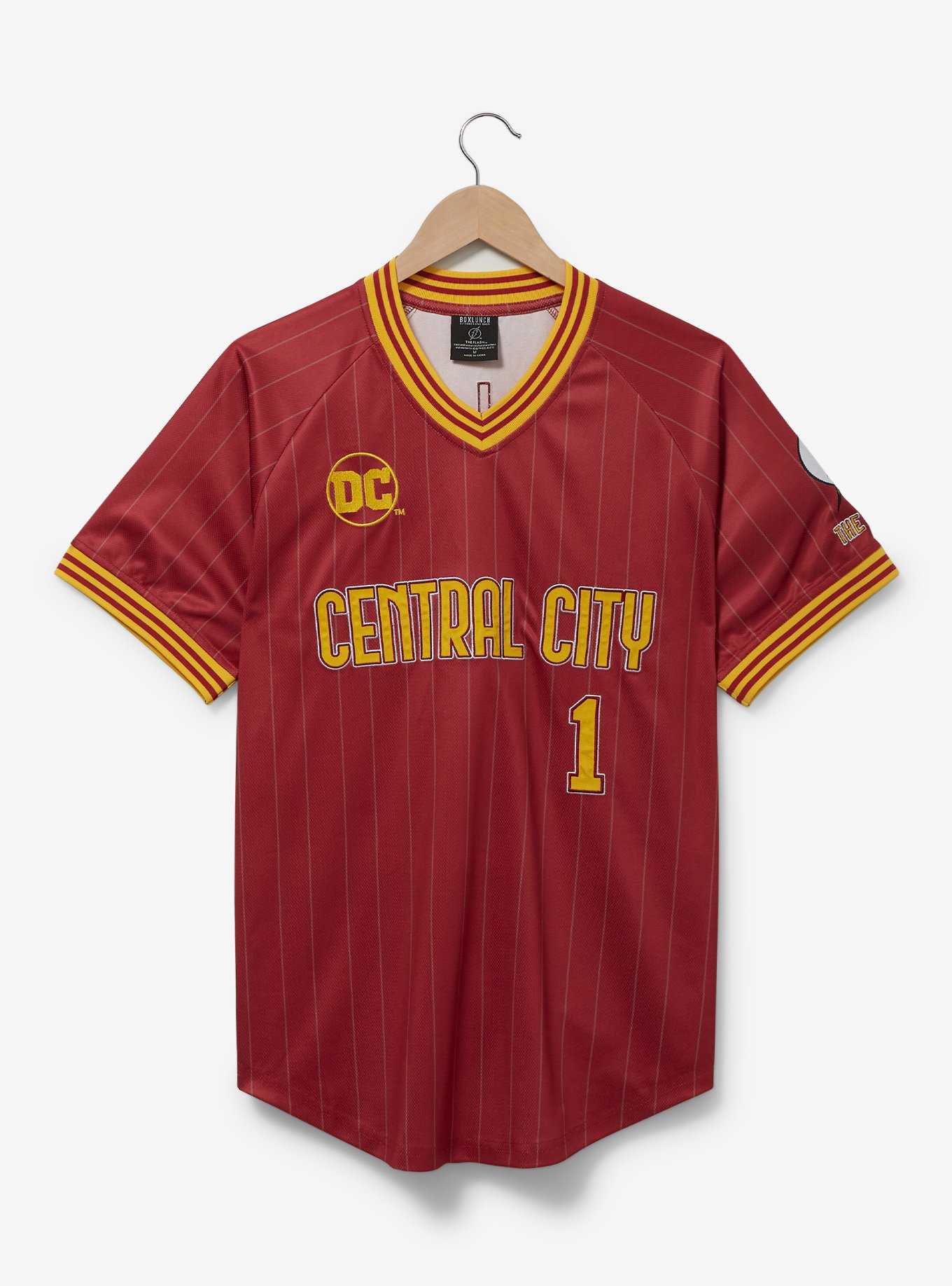 DC Comics The Flash Central City Batting Jersey - BoxLunch Exclusive, , hi-res