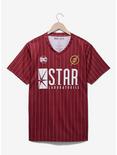 DC Comics The Flash Star Laboratories Soccer Jersey - BoxLunch Exclusive, DARK RED, hi-res