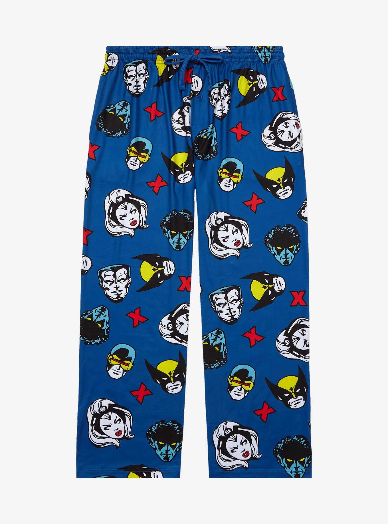 Marvel X-Men Character Portraits Allover Print Plus Size Sleep Pants - BoxLunch Exclusive, , hi-res