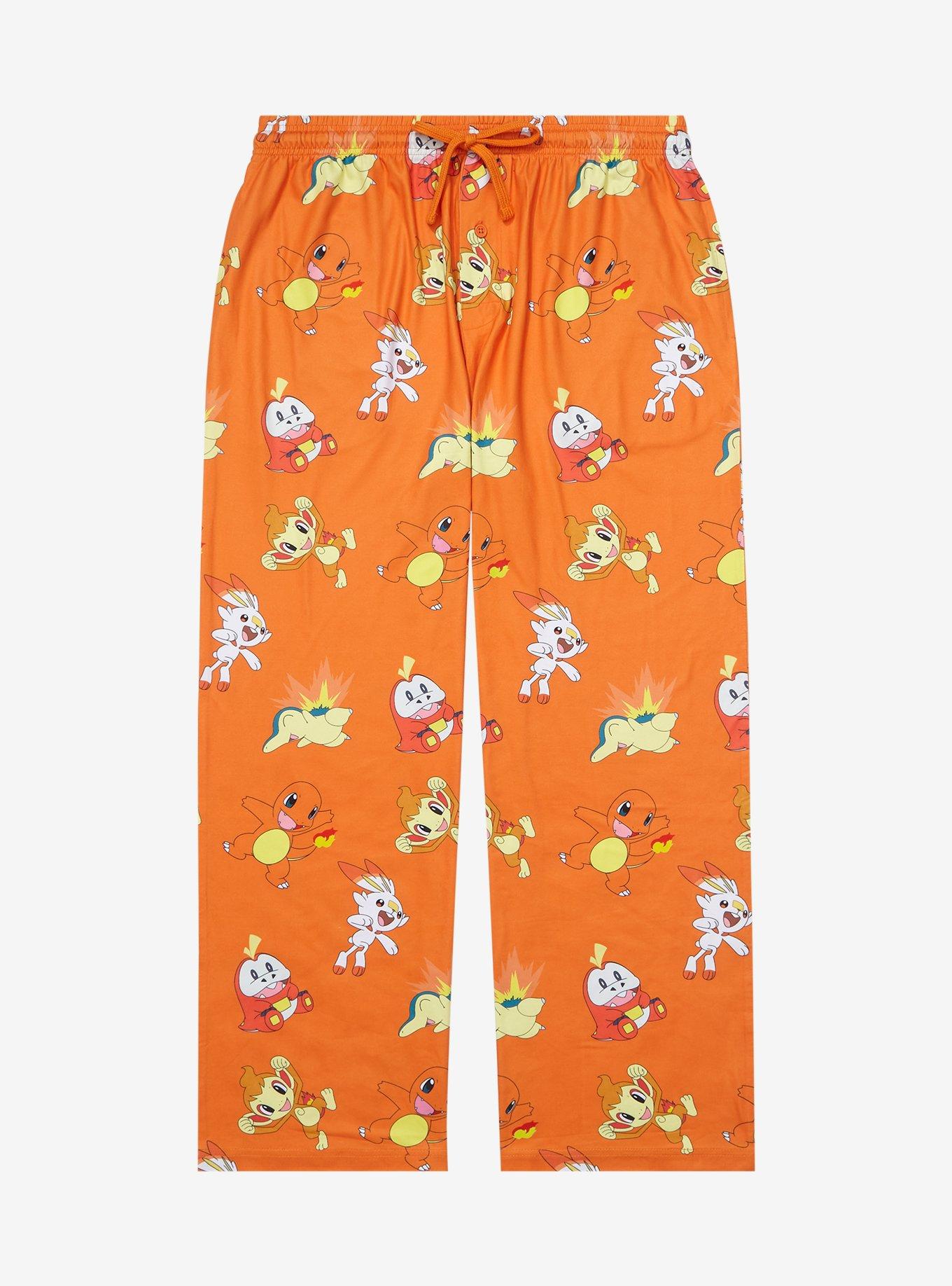 Pokemon Fire Type Allover Print Women's Plus Size Sleep Pants