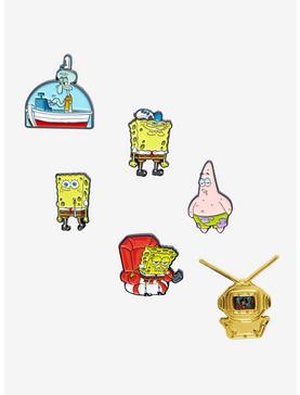 Plus Size SpongeBob SquarePants Meme Blind Box Enamel Pin, , hi-res