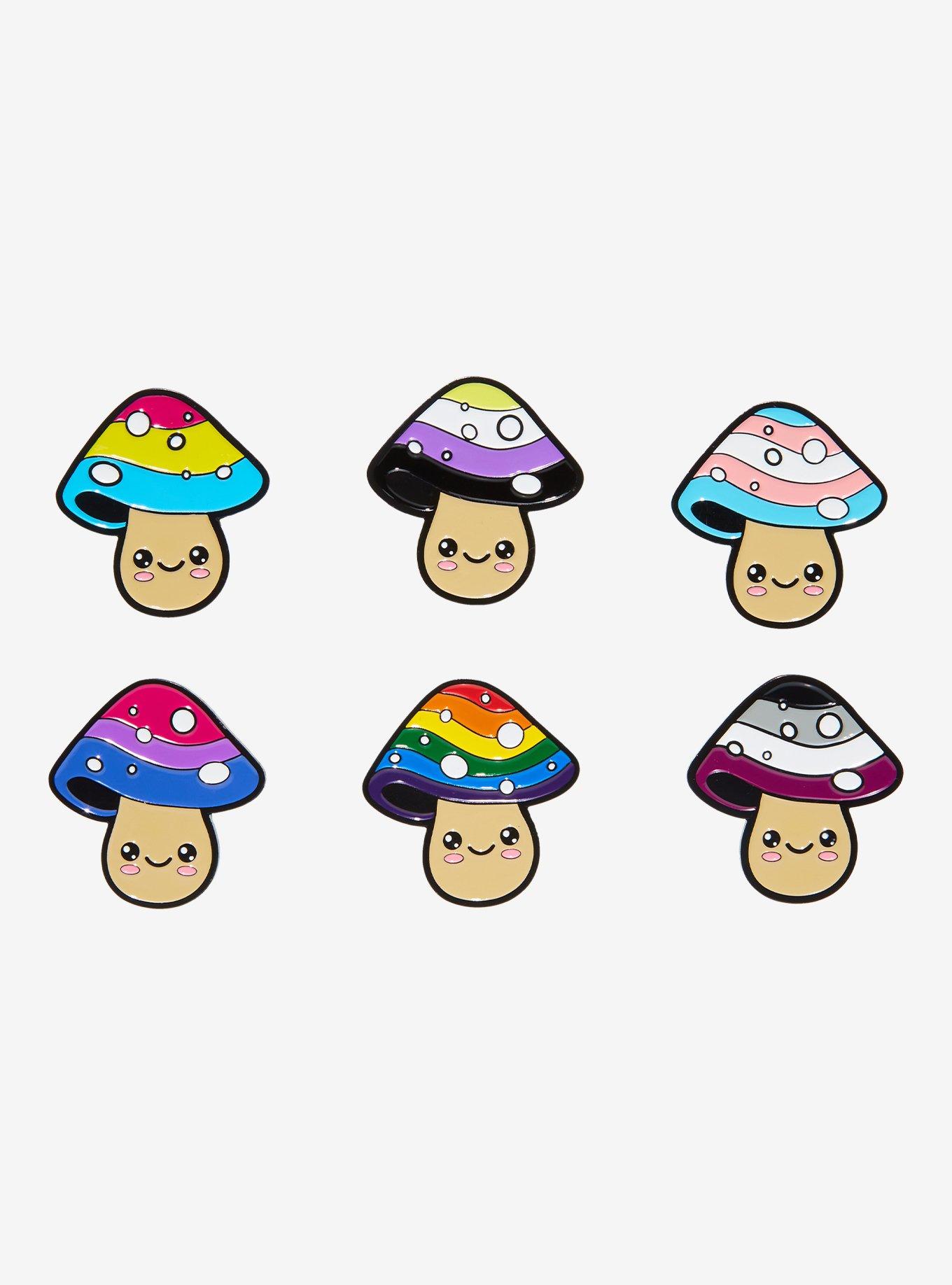 Pride Mushrooms Blind Box Enamel Pin, , hi-res