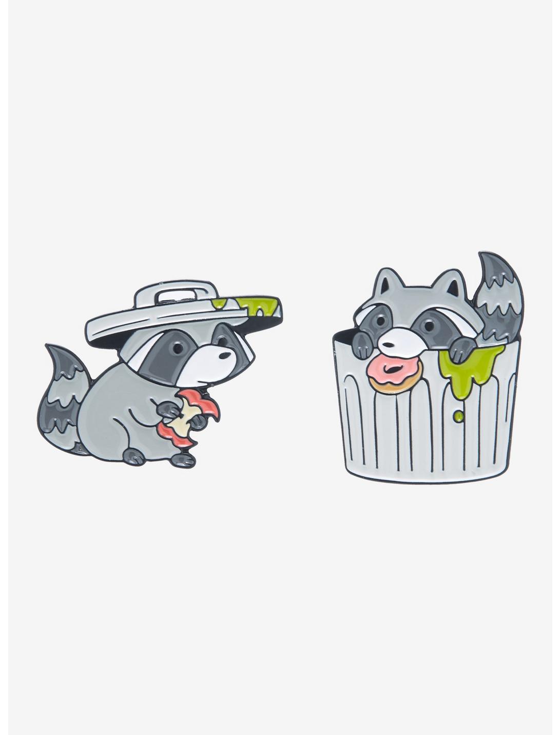 Raccoon Trash Friends Enamel Pin Set, , hi-res