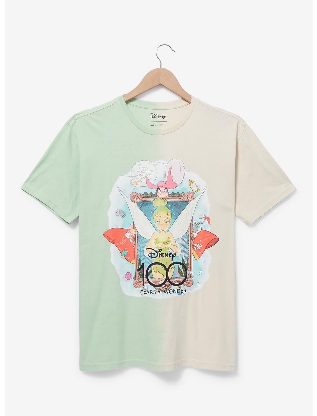 Disney100 Peter Pan Tinker Bell Split Dye T-Shirt - BoxLunch Exclusive, MULTI, hi-res