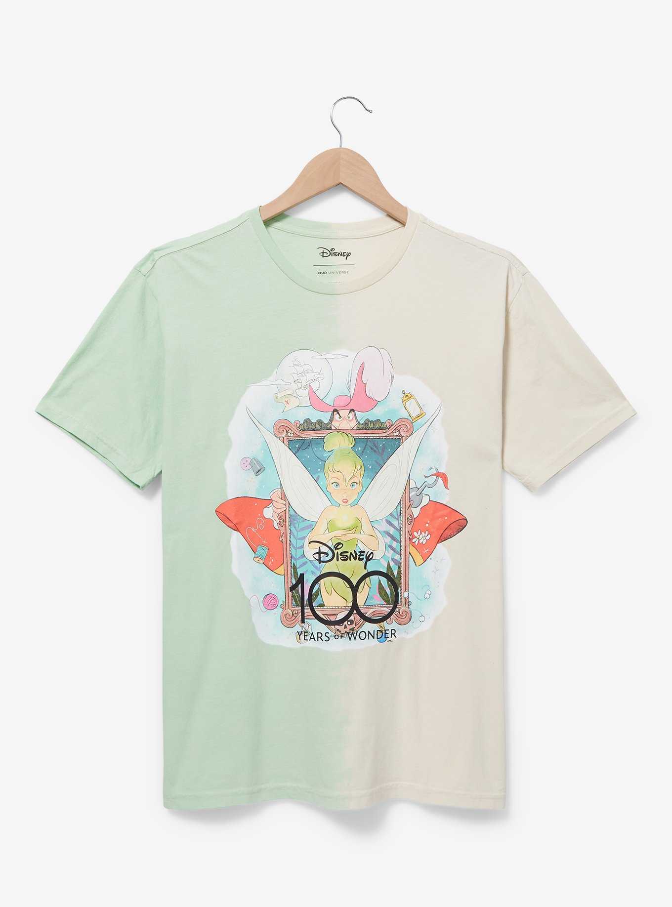 Disney100 Peter Pan Tinker Bell Split Dye T-Shirt - BoxLunch Exclusive, , hi-res