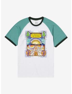 The Lord of the Rings Stained Glass Portrait Raglan T-Shirt - BoxLunch Exclusive, , hi-res
