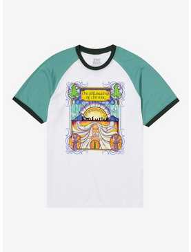 The Lord of the Rings Stained Glass Portrait Raglan T-Shirt - BoxLunch Exclusive, , hi-res