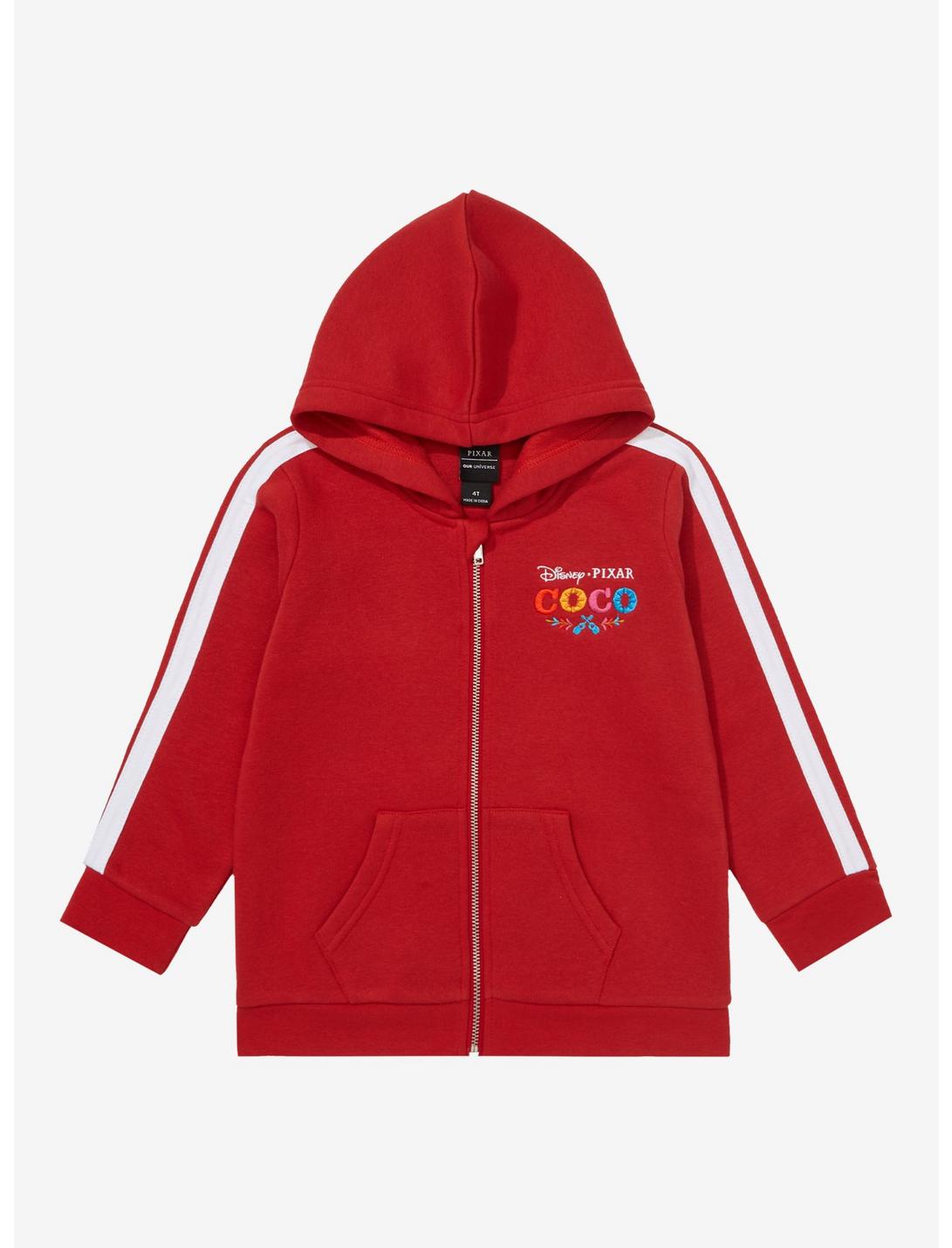 Our Universe Disney Pixar Coco Miguel Zippered Toddler Hoodie - BoxLunch Exclusive, RED, hi-res