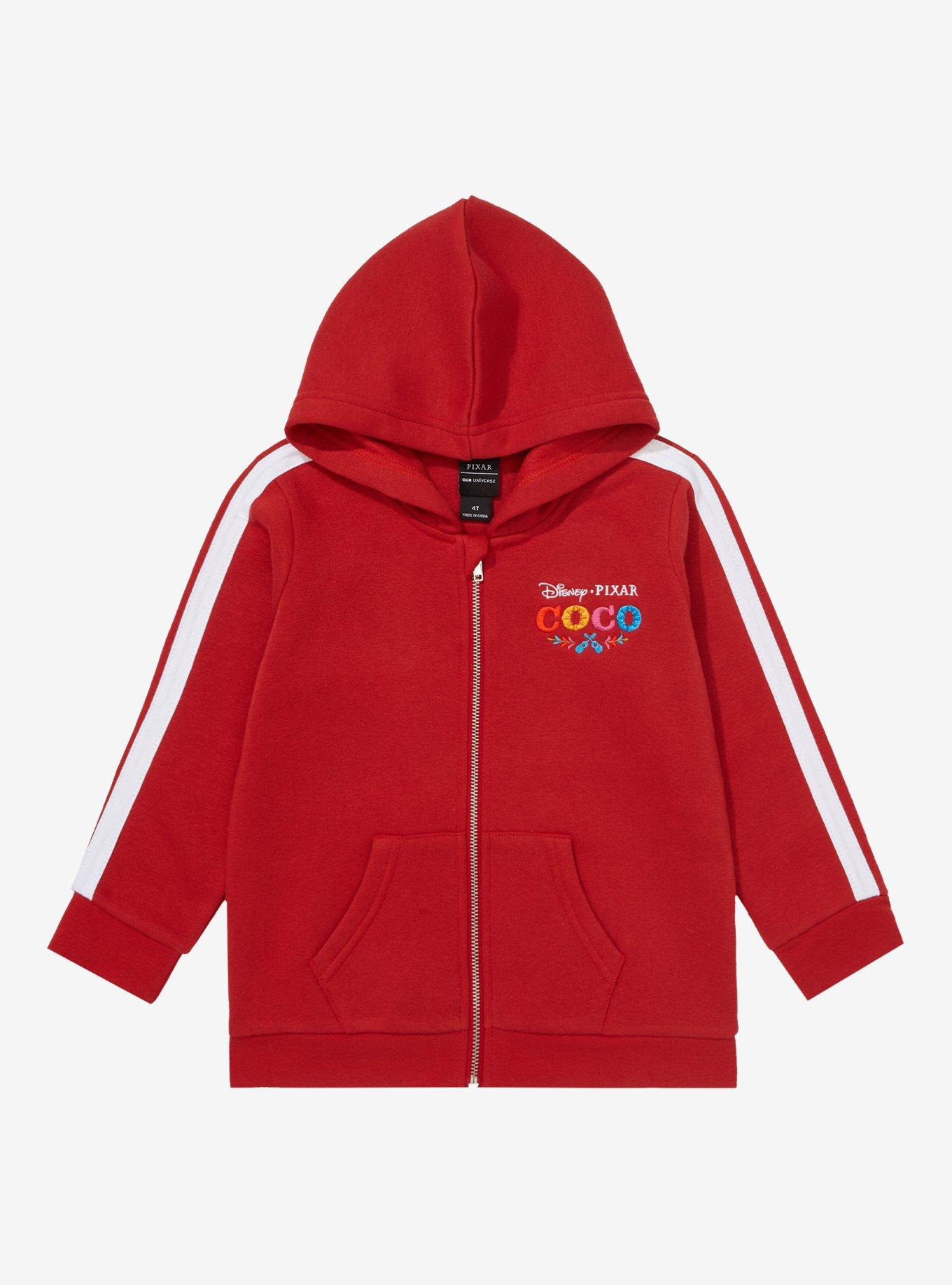 Our Universe Disney Pixar Coco Miguel Zippered Toddler Hoodie - BoxLunch Exclusive, RED, hi-res