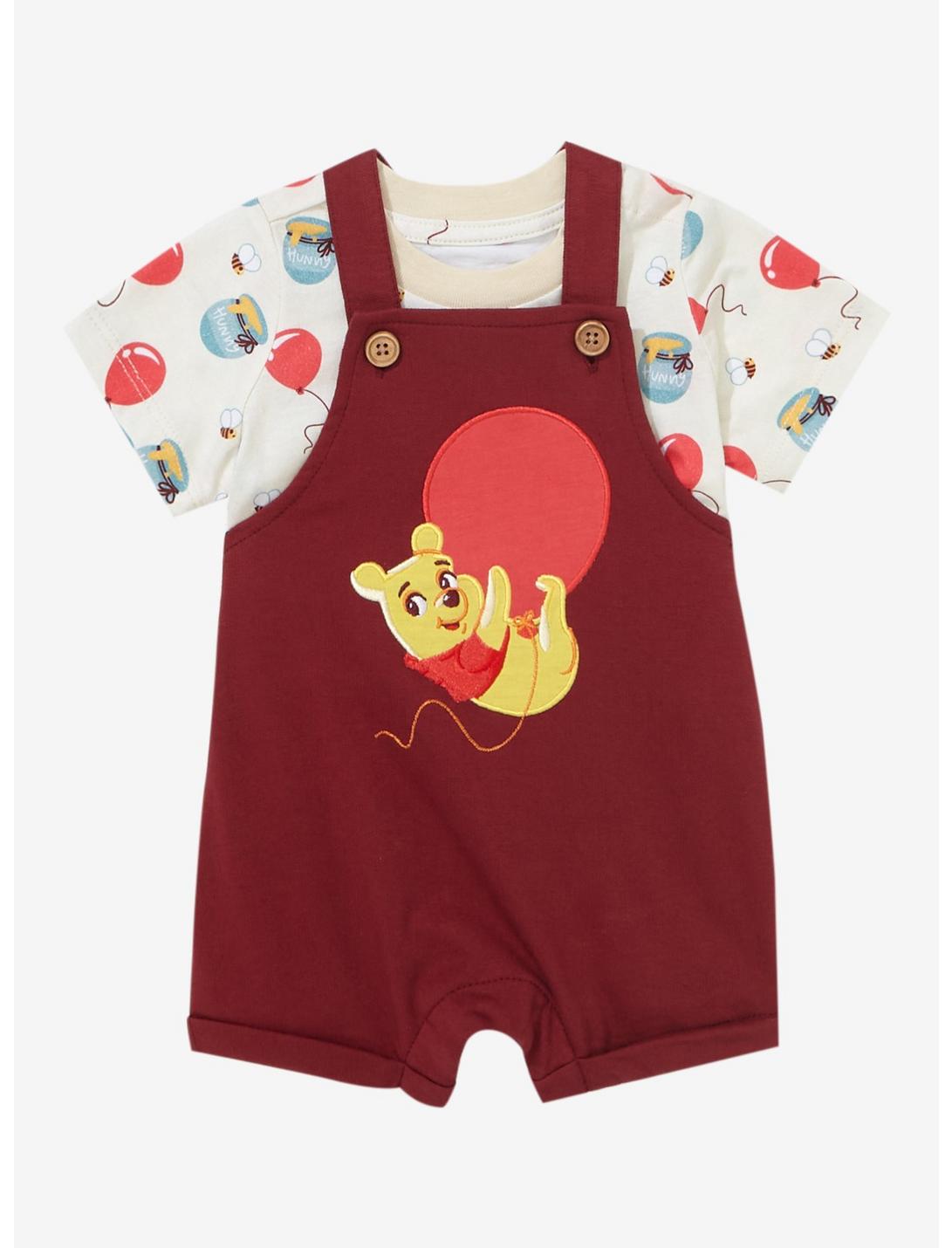 Disney 100 Winnie the Pooh Balloons Infant Overall Set - BoxLunch Exclusive, MULTI, hi-res