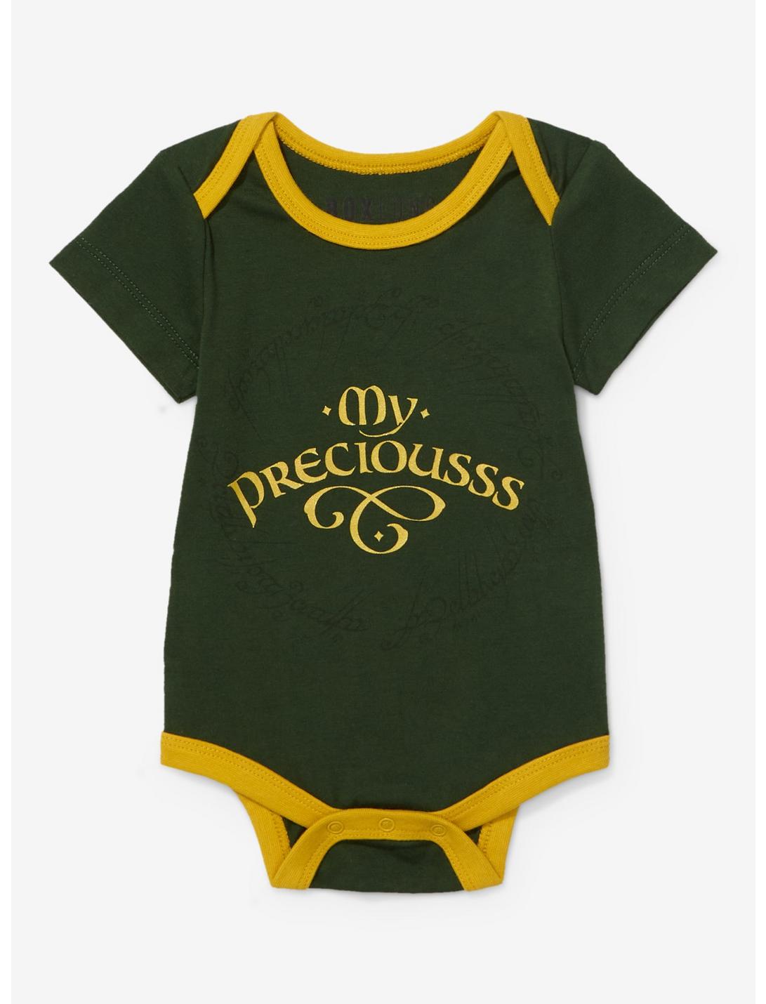 The Lord of the Rings My Preciousss Infant One-Piece - BoxLunch Exclusive , GREEN, hi-res