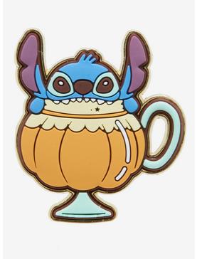 Loungefly Disney Lilo & Stitch Pumpkin Spice Scented Pin - BoxLunch Exclusive, , hi-res