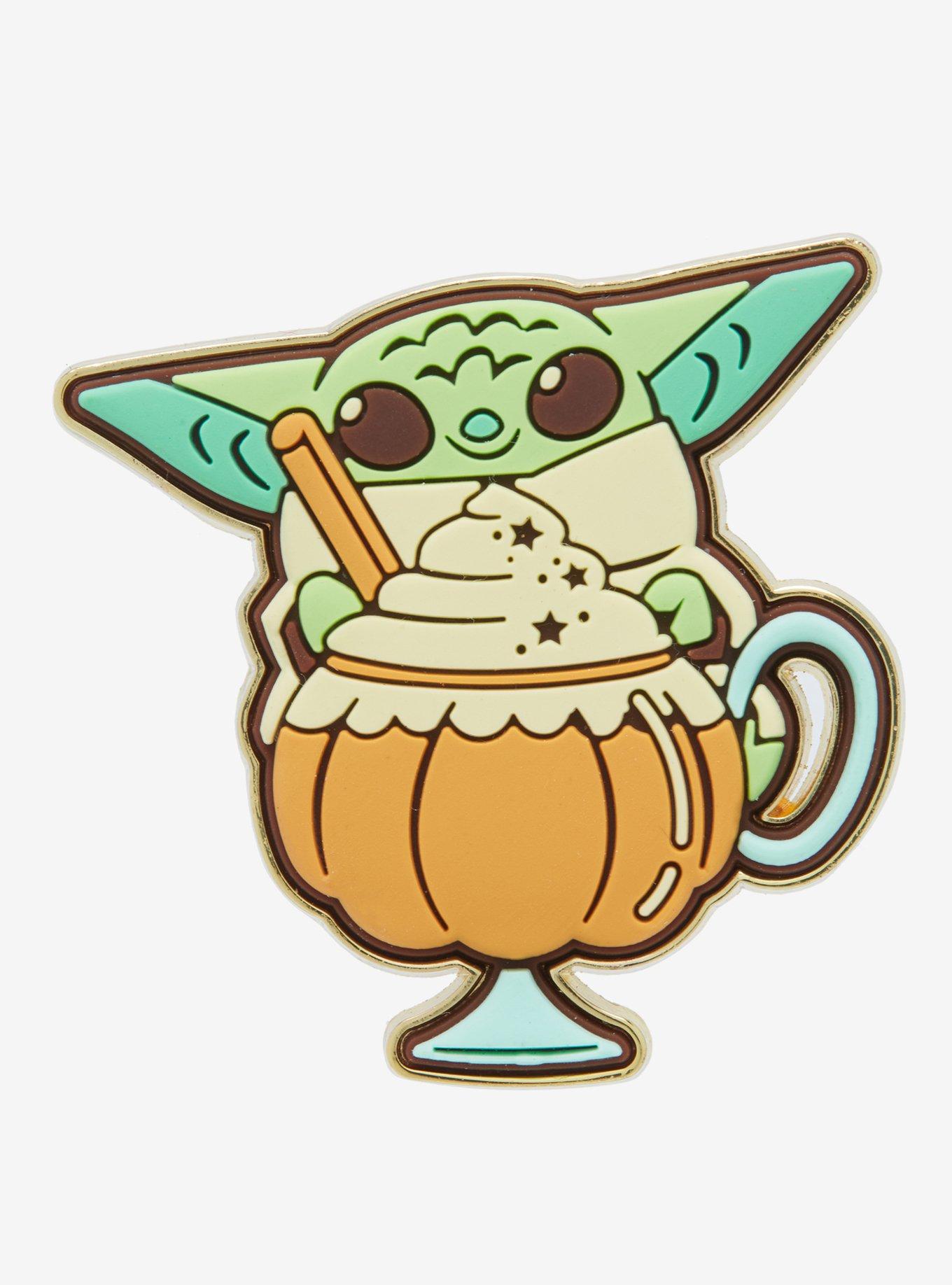 Loungefly Star Wars Mandalorian Grogu Pumpkin Spice Scented Pin - BoxLunch Exclusive, , hi-res