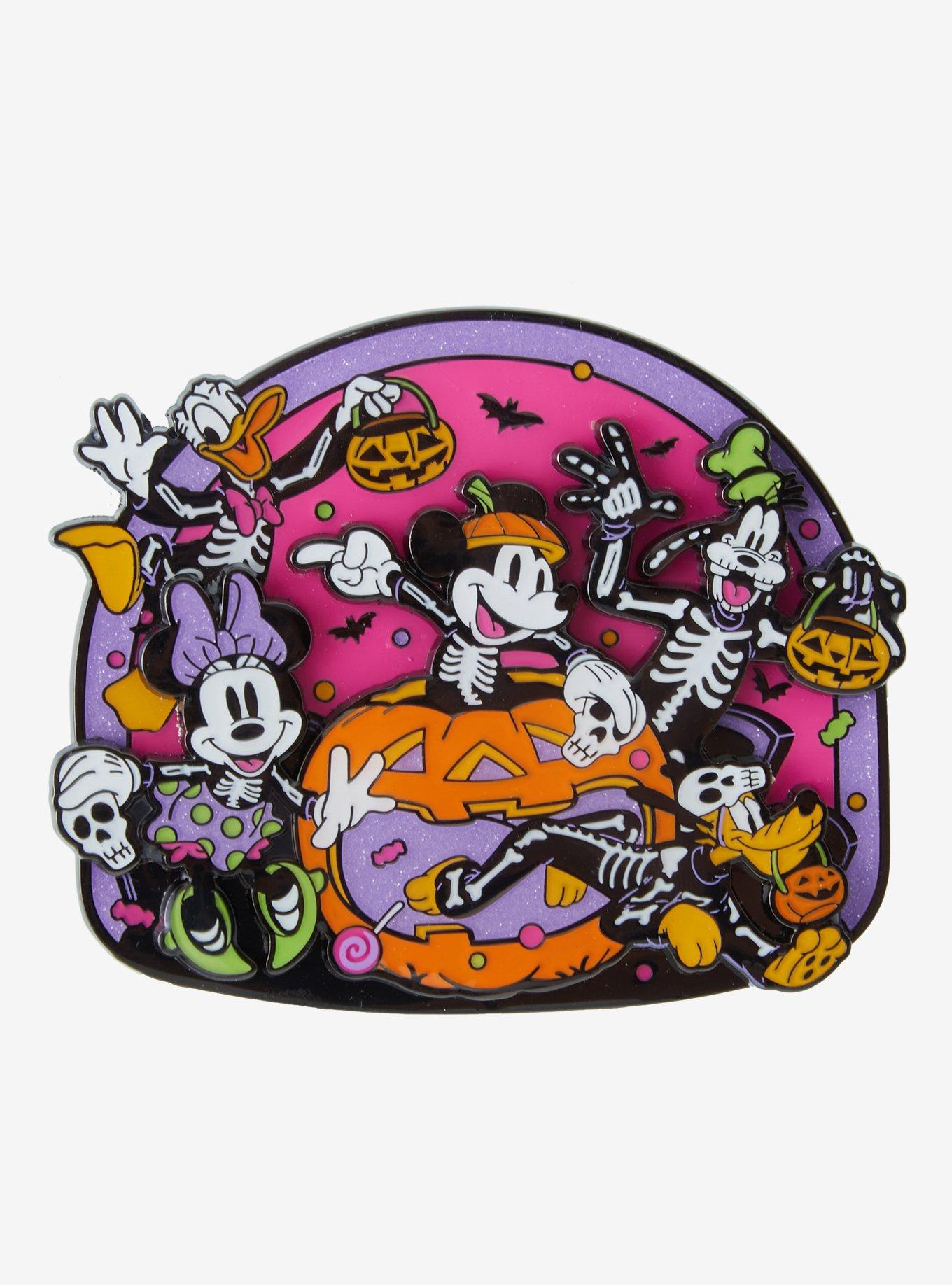 Loungefly Disney Mickey & Friends Skeleton Costume Limited Edition Enamel Pin - BoxLunch Exclusive, , hi-res