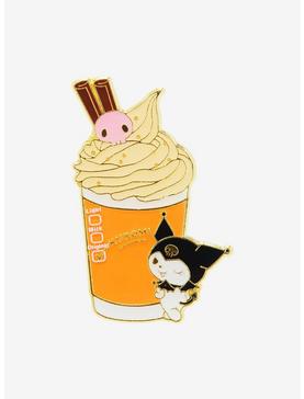 Loungefly Sanrio Kuromi Pumpkin Spice Latte Enamel Pin - BoxLunch Exclusive, , hi-res