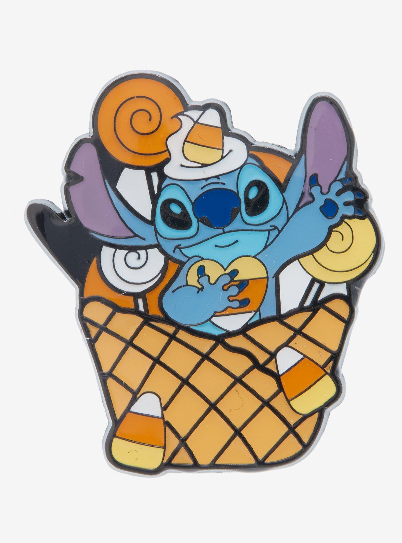 Loungefly Disney Lilo & Stitch Candy Corn Sundae Stitch Enamel Pin - BoxLunch Exclusive, , hi-res