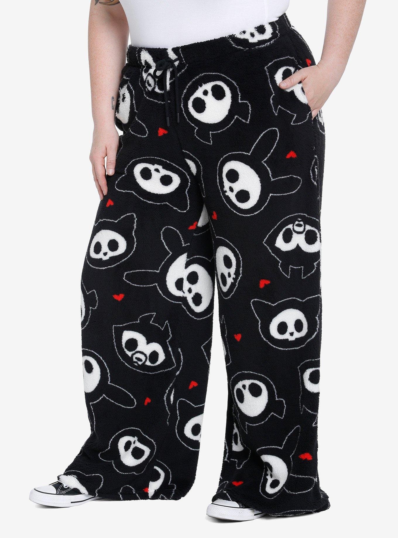 Skelanimals Character Plush Pajama Pants Plus Size, Hot Topic