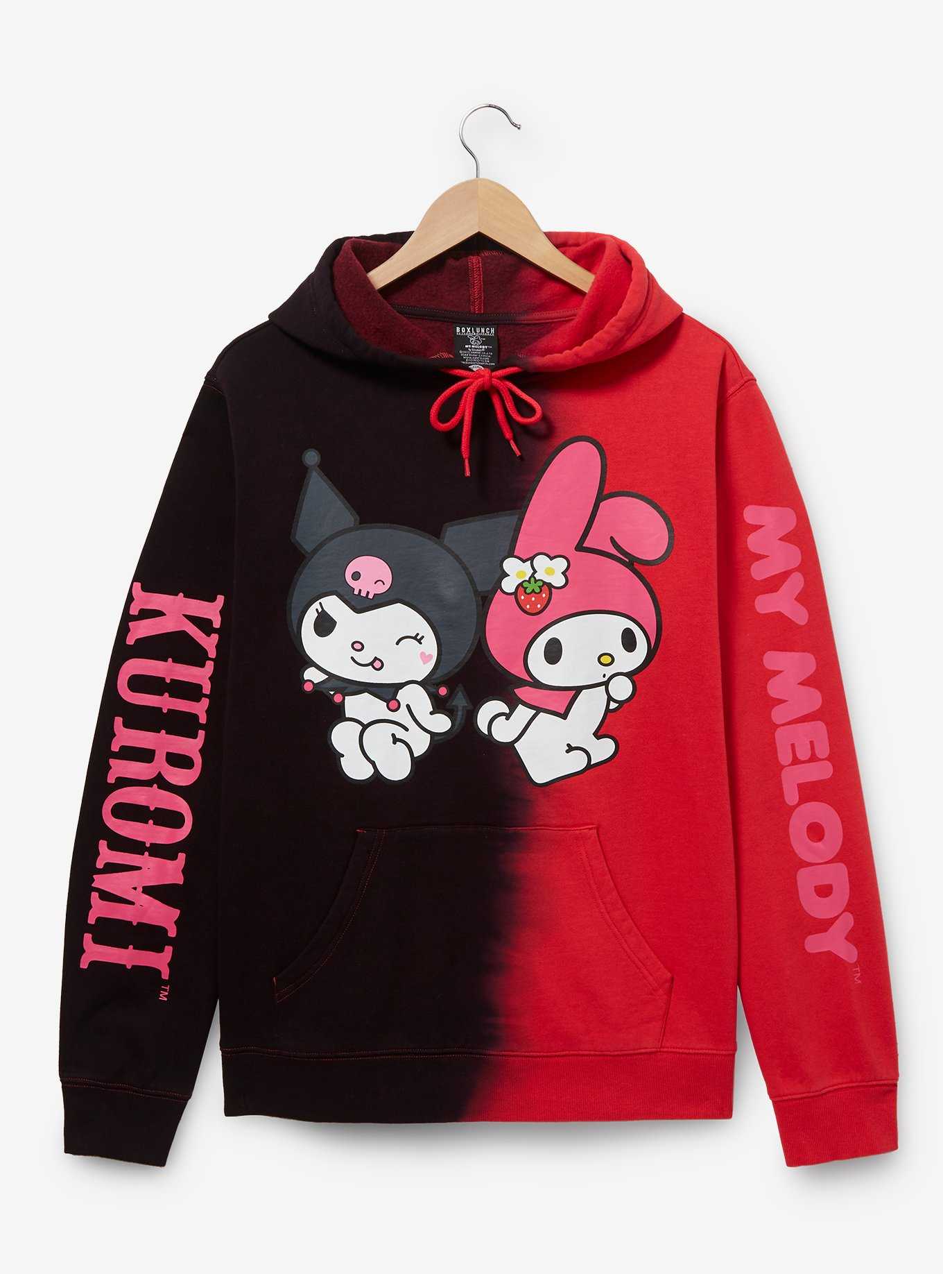 Sanrio Kuromi & My Melody Split Dye Hoodie - BoxLunch Exclusive, , hi-res