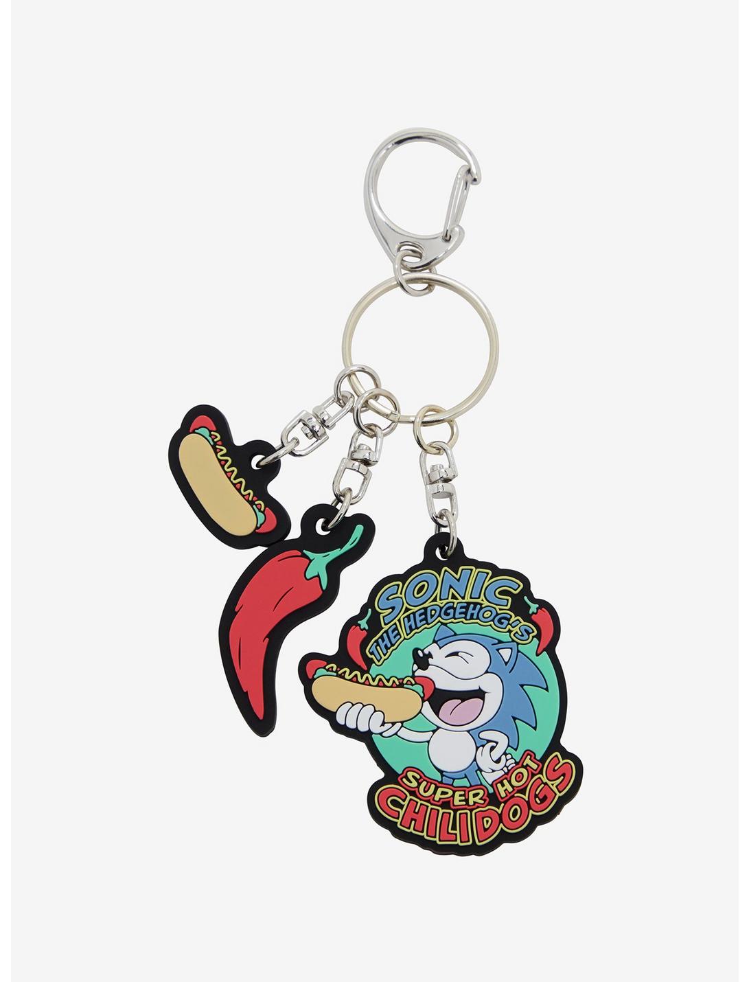 Sonic the Hedgehog Chili Dogs Multi-Charm Keychain - BoxLunch Exclusive, , hi-res