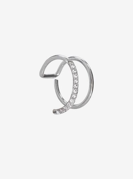 Steel Clear CZ Nose Hoop | Hot Topic