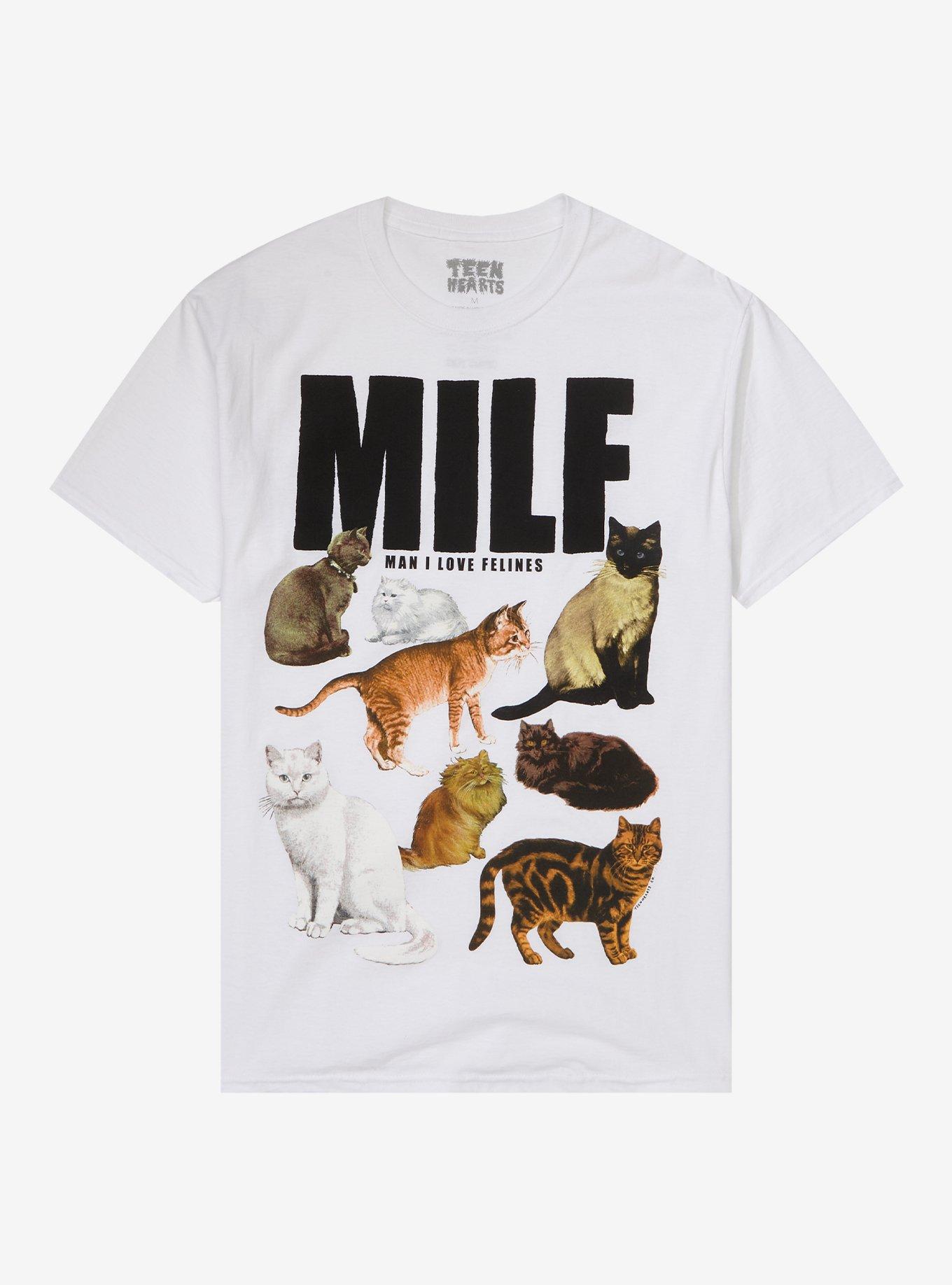 Teen Hearts Man I Love Felines T-Shirt, MULTI, hi-res