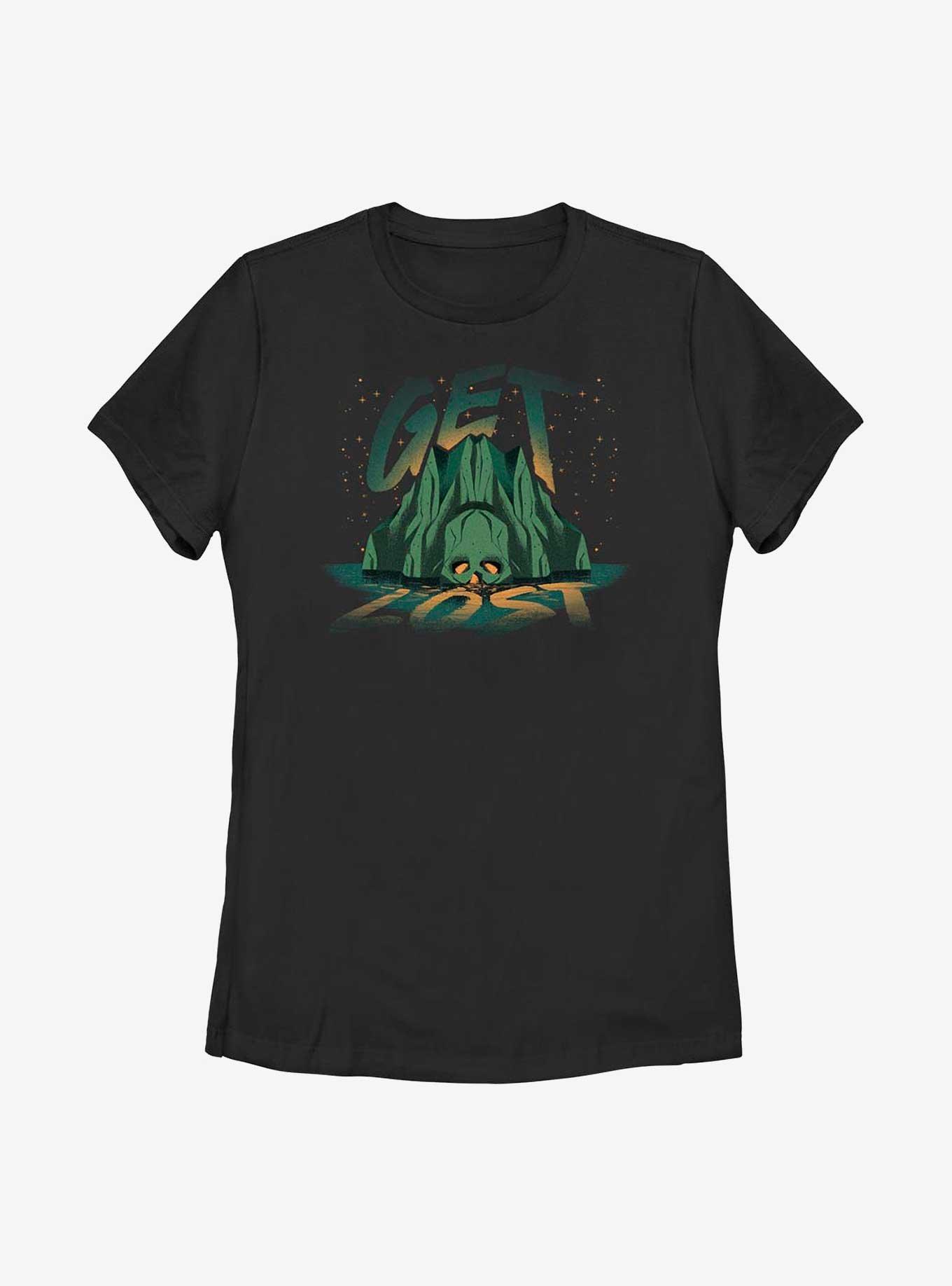 Disney Peter Pan & Wendy Get Lost Skull Rock Womens T-Shirt, BLACK, hi-res